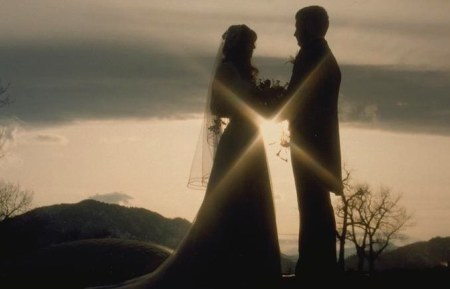 Wedding Couple at Sunset